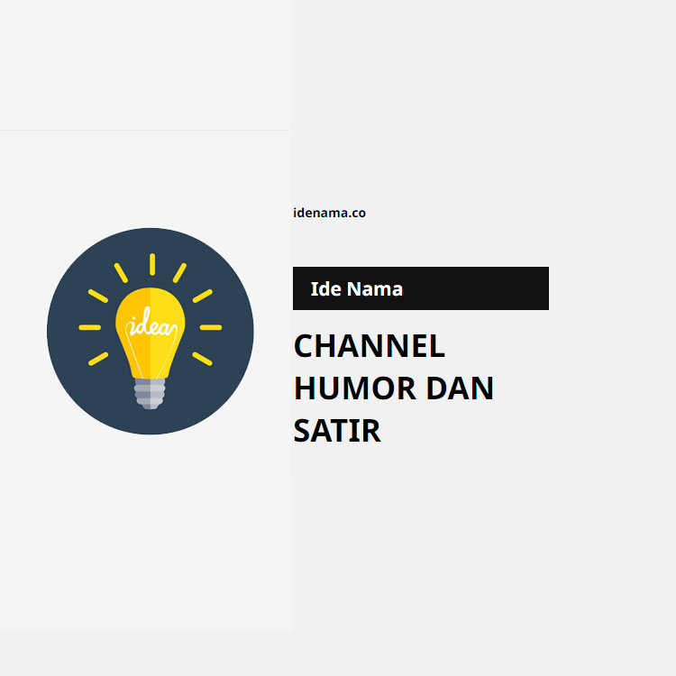 100+ Ide Nama Channel Youtube Channel Humor Dan Satir