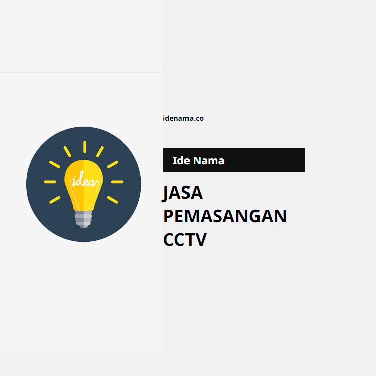 100+ Ide Nama Jasa Pemasangan Cctv