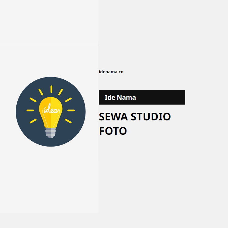 100+ Ide Nama Sewa Studio Foto