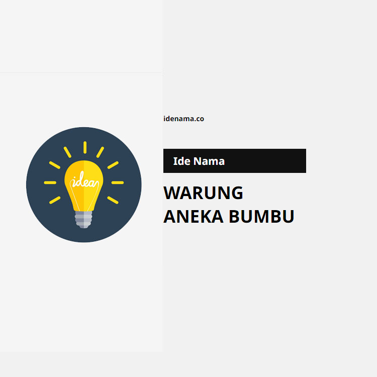 100+ Ide Nama Warung Aneka Bumbu