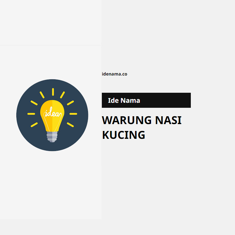 100+ Ide Nama Warung Nasi Kucing